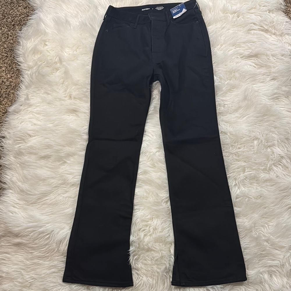 Old Navy Black Flare Wide Leg Jeans